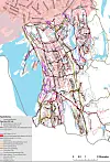 Kart over driftskontrakten for de sørøstlige delene av Oslo kommune. Illustrasjon: Oslo kommune