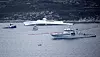 Den norske fregatten KNM Helge Ingstad ligger med stor slagside etter kollisjonen med tankskipet Sola nær Stureterminalen i Øygarden.