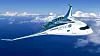 Flyvende vinge: AirbusZEROe Blended Wing Concept er en radikal endring fra dagens fly, men en som kan bety bedre fleksibilitet for å lagre hydrogen og plassere passasjerer. Dette skal kunne fly langt.
