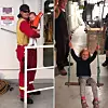 Mannskapet om bord hjalp barna til å finne seg til rette for en periode.