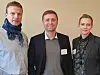 Statsbygg ledet leverandørmøtet på Blindern, fra venstre: Hans Thomas Holm (prosjektleder), Per Roger Johansen (prosjektdirektør) og Kjersti Hallingstad (rådgiver). Foto: Knut Bjørheim