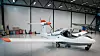 Equator P2 Xcursion i hangaren på Eggemoen. Ti poeng til den som spotter hvilket sjeldent STOL-fly som står parkert i bakgrunnen. Foto: Eirik Helland Urke