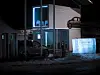 Lader: Salto ladepark med batteribuffer og solceller.