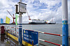 Biltransportskipene Höegh Borealis (t.h.) Höegh Aurealis på skipsverftet China Merchants Heavy Industry (CMHI) i Jiangsu i Kina. Verftet bygger verdens største biltransportskip for Höegh Autoliners. Det er det andre av totalt tolv nye fartøy i Aurora-klassen. som skal leveres de neste årene.