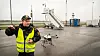 Jan Otto Johansen ledet antidrone-øvelsen på Oslo lufthavn. Foto: Eirik Helland Urke