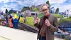 Petter Nekså, foran en kunsterisk versjon av arbeidet Sintef og NTNU gjør innen energi, understreker at de kilowattimene vi ikke trenger å produsere er de aller viktigste kilowattimene.