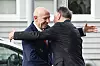 Forsvarsminister Tore Sandvik (Ap) og den britiske forsvarsministeren John Healey skal signere avtalen mellom Norge og Storbritannia om fregatter i dag.