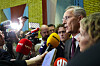 Finansminister Jens Stoltenberg i Stortinget under debatten før påske.
