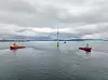 Første ferdigmonterte flytende turbin taues ut til Hywind Tampen. Marine operasjoner er bare en av mange spesialoperasjoner knyttet til flytende havvindinstallasjoner. Foto: Jan Arne Wold / Woldcam