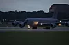 En viktig følgesvenn på ferden over Atlanteren, et tankfly av typen Boeing KC-135R Stratotanker.