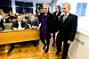 UBLID MOTTAGELSE: Noen ganger smiler ikke verden tilbake, noe direktivmotstandere har vist statsrådene Magnhild Meltveit Kleppa (Sp), Rigmor Aasrud (Ap) og Knut Storberget (Ap) den siste uka.
