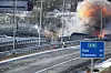 En tilsynelatende vellykket sprengning av Skjeggestad bru på E18 ved Holmestrand lørdag ettermiddag. Nå planlegger Vegvesenet hvordan de skal gjenoppbygge brua.