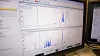 NMR-instrumentene lager spektre som viser konsentrasjonen av ulike molekyler. Disse dataene analyseres videre i programvare utviklet ved Universitetet i Bergen. Bilde: Marius Valle