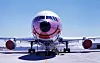Airbus er selvsagt ikke først ute med flyglis. For eksempel var Pacific Southwest Airlines (PSA), som gikk inn for snart 30 år siden, kjent for sine smilende fly. Foto: Wikimedia commons