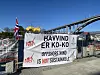 Et banner fra Motvind Norge under Floating Wind Days i Haugesund i fjor.