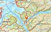 Hølleslitunnelen ligger på fylkesvei 523 i Strand kommune, ytterst i Lysefjorden. Illustrasjon: Norgeskart