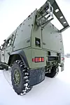 Iveco LAV 4 - lett, pansret kjøretøy - på Romerikes tekniske verksted.