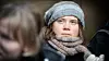 Greta Thunberg deltar i aksjonen utenfor Olje- og energidepartementet. Foto: Eirik Helland Urke