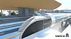 Slik ser de tre norske ingeniørstudentene for seg at Hyperloop vil kunne se ut i Norge.