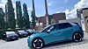 Elbilen Volkswagen ID.3 ved Volkswagens hovedkvarter i Wolfsburg.