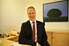 Samferdselsminister Jon-Ivar Nygård etter nøkkeloverrekkelse i departementet, oktober 2021. Foto: Tia Karlsen