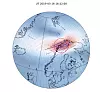 Slik kan et værkart over magnetiske forstyrrelser se ut. Illustrasjon: Magnar Gullikstad Johnsen