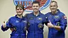 Anne McClain (USA), Oleg Kononenko (Russland) og David Saint-Jacques (Canada) sier det er en risiko forbundet med yrkesvalget deres, men føler seg klare før mandagens planlagte oppskyting.