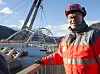 Prosjektleder Gunnar Solbakken i Statens vegvesen berømmer entreprenøren Porr Aurstad ANS for godt monteringsarbeid på en trygg og god måte.