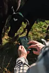 Gardbrukeren kan sette opp og styre det virtuelle strømgjerdet i en app. Foto: Nofence