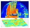 Radarbilde: Navigasjonsradaren om bord i Normand Ocean dekker typisk et område på 1,5 x 1,5 km, som ligger to kilometer unna båten. (Illustrasjon: Norce)
