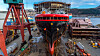 MS Roald Amundsen fotografert like før sjøsetting tidligere i måneden.