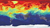 i 2014 så vi for første gang i moderne historie at CO2-nivået oversteg 400 PPM over brorparten av den nordlige jordhalvkulen. Illustrasjonen er fra NASAs simuleringsverktøy GEOS-5. Foto: NASA