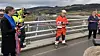 Statsminister Erna Solberg og samferdselsminister Knut Arild Hareide var på åpningen, men det var lærling i Veidekke, Håkon Harkestad, som stod for snorklippingen.