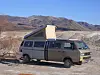 Slik ser Ebenhoechs forlengede Vanagon Westfalia camper ut i sitt rette element.