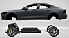 Dette er S60 i plug in-hybridversjon. Tradisjonell forbrenningsmotor mellom forhjulene, batteripakken i midten og elmotor mellom bakhjulene.