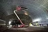 Stålhimlingen veier 1000 tonn og dekker 11400 kvadratmeter. Foto: Anne Mette Storvik, Jernbaneverket