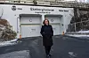 Byråd Anita Leirvik North i Oslo kommune på utsiden av Ekeberghallene i Sydhavna. Foto: Hans Kristian Riise, Oslo Havn.