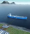 Skipet er fortøyd til bøyer og UTS med slanger buksert ut til skipet. Alt er basert på standard koblinger, enten det er LNG, LPG, etan, olje eller andre fluider. Foto: Connect LNG