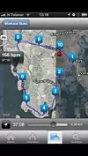 Elegant kartvisning: Scroll deg gjennom løypa og se hvor høy puls du hadde på et hvilken som helst sted.