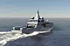 Forsvaret vil samarbeide tett med sivile verft og leverandører for å få standardiserte fartøy som kan leveres i ulike versjoner og størrelser, avhengig av bruksområde. Illustrasjon: Kongsberg/Salt Ship Design