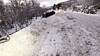 Her ble lastebilen liggende etter ulykken i Harstad i fjor.