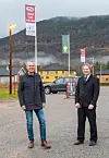 Pionerene bak konseptbutikken og tekniske løsninger for digitale dagligvarebutikker, Hans Olav Bakås til venstre og Terje Bakken, hevder at vi bare har sett begynnelsen på digitaliseringen i bransjen.