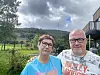 Tove Mathiassen og Dirk Mannsee reiste erstatningskrav mot utbygger av boligfeltet da de fant informasjonen om vindparken og støyen mangelfull før de kjøpte boligen. Foto: Thomas Førde
