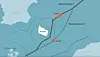 Gassen boblet opp i Østersjøen da Nord Stream-rørene ble rammet av eksplosjoner. Illustrasjon: Nanna Skytte