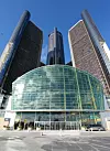 GMs hovedkvarter dominerer downtown Detroit.