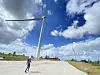 Tysvær Vindpark har vært i drift i snart tre år. De 11 turbinene kan yte 4,3 MW hver og har en totalhøyde på 150 meter. Foto: Thomas Førde