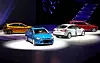 Hele lagoppstillingen av nye Ford Focus-er.