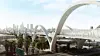 På det høyeste ruver broen Sixth Street Viaduct i Los Angeles 32 meter over bakken.