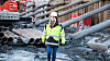 1,7 kilometer med spunt utgjør en del av sikringen rundt byggegropa i Harbitzalleen på Skøyen i Oslo. Tomta er i tillegg kalksementstabilisert.