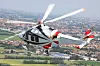 AW169 på testflyging ved fabrikken i Italia.